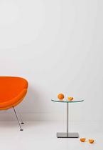 Table d'appoint contemporaine / en verre...