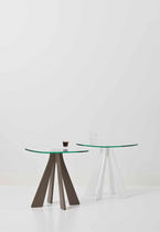 Table d'appoint contemporaine / en verre...