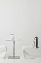 Table bistrot contemporaine / en verre /...