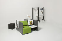 Fauteuil visiteur contemporain / en polyuréthane...