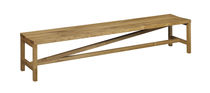 Banc contemporain / en chêne / en bois massif