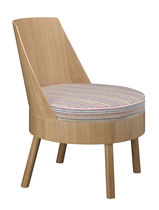 Chaise longue contemporaine / en tissu /...