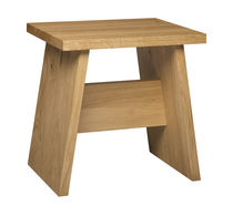 Tabouret contemporain / en chêne / en bois...