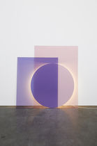 Lampe sur pied / contemporaine / en verre...
