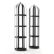 Étagère contemporaine / en aluminium / noire