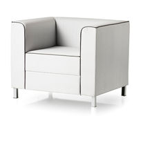 Fauteuil visiteur contemporain / en cuir...