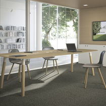 Table de réunion contemporaine / en chêne...