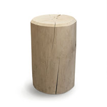 Tabouret contemporain / en bois / rond /...