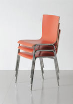 Chaise visiteur contemporaine / en contreplaqué...