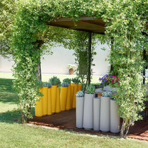 Pot de jardin en polyéthylène / rond / lumineux
