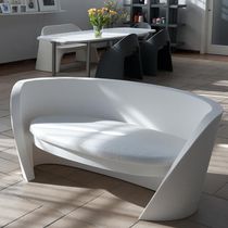 Canapé contemporain / de jardin / blanc...