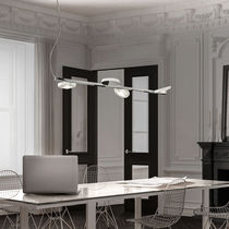Suspension / contemporaine / en métal chromé...