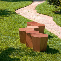 Tabouret contemporain / en bois / en pierre...