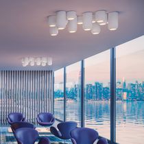 Plafonnier contemporain / rond / en aluminium...