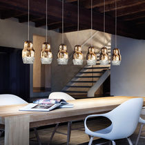 Suspension / en aluminium / en verre / contemporaine