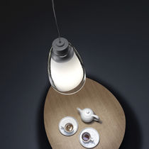 Suspension / en acier / en verre / contemporaine