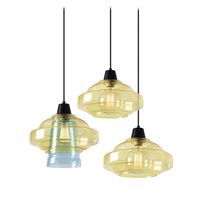 Suspension / en acier / en verre / contemporaine