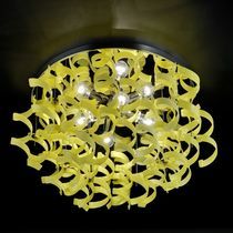 Plafonnier contemporain / rond / en verre...