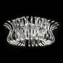 Plafonnier contemporain / rond / en verre...