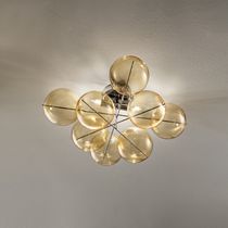 Plafonnier contemporain / en verre / à LED...