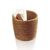 Corbeille à papier en rotin