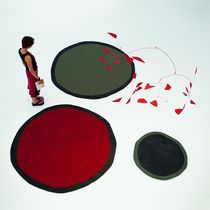 Tapis contemporain / à motif / en laine...
