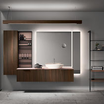 Meuble vasque suspendu / en bois / contemporain...