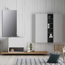 Meuble vasque à poser / en bois / contemporain