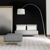 Canapé lit / contemporain / gris / blanc