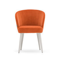 Chaise contemporaine / en tissu / avec piètement...