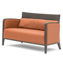 Canapé contemporain / marron / en tissu...