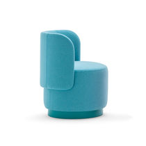 Chaise contemporaine / en tissu / avec piètement...