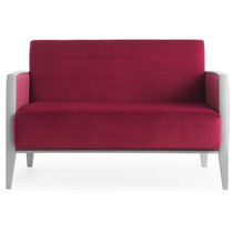 Canapé contemporain / rouge / en tissu /...