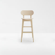 Chaise de bar contemporaine / en hêtre /...