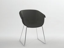 Chaise contemporaine / avec accoudoirs /...