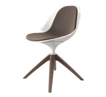 Chaise contemporaine / pivotante / tapissée...