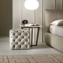Pouf chesterfield / en tissu / en cuir /...