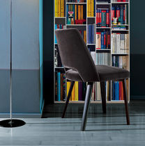 Chaise contemporaine / tapissée / en tissu...