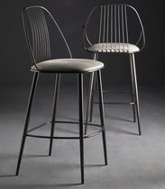 Chaise de bar contemporaine / tapissée /...