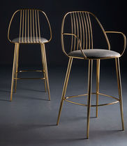 Chaise de bar contemporaine / tapissée /...