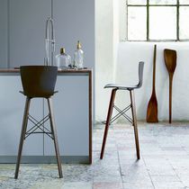 Chaise de bar contemporaine / en chêne /...