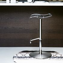 Tabouret de travail contemporain / en cuir...