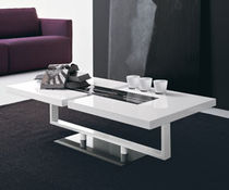 Table basse contemporaine / en verre de...