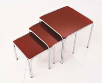 Table gigogne contemporaine / en verre /...
