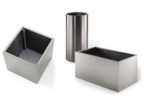 Pot de jardin en acier inoxydable