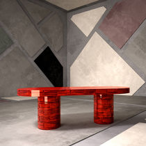 Table à manger contemporaine / en ébène...