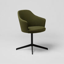 Chaise contemporaine / en tissu / en contreplaqué...