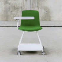 Chaise contemporaine / à roulettes / avec...