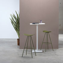 Table mange-debout contemporaine / en acier...