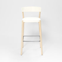 Chaise de bar contemporaine / tapissée /...